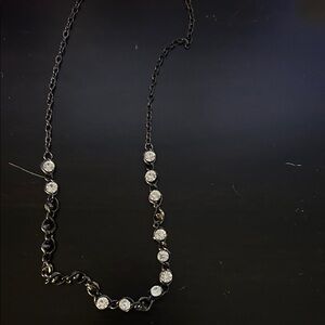 Chic Black and Silver Necklace